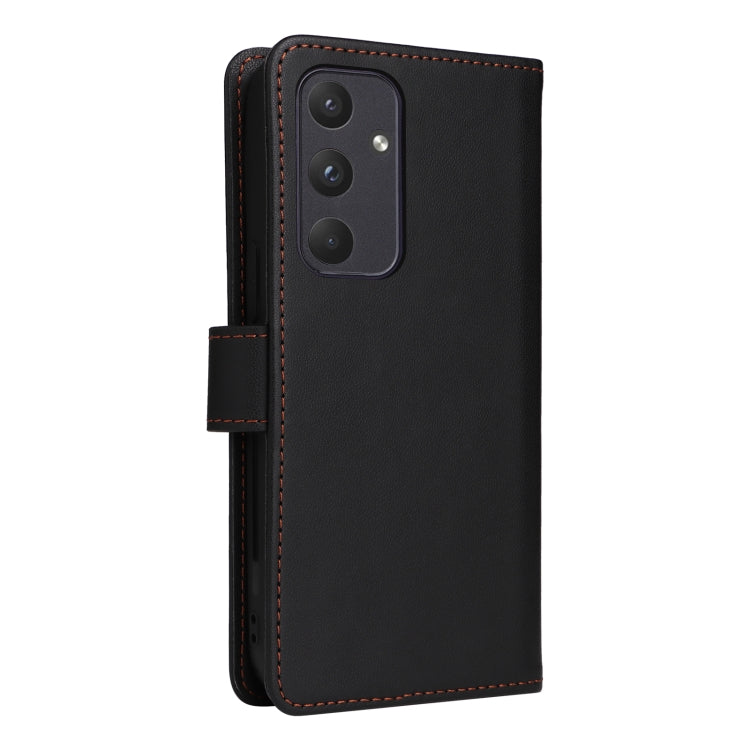 For Samsung Galaxy A55 BETOPNICE BN-005 2 in 1 Detachable Imitate Genuine Leather Phone Case(Black)