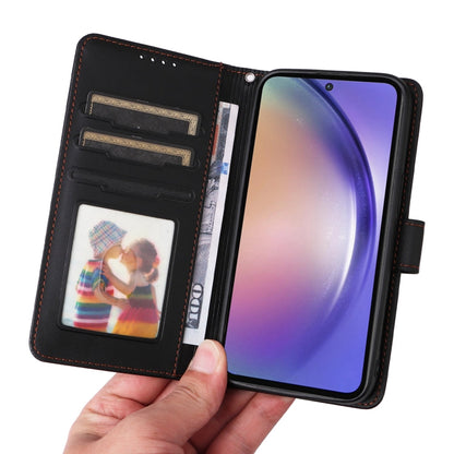 For Samsung Galaxy A55 BETOPNICE BN-005 2 in 1 Detachable Imitate Genuine Leather Phone Case(Black)
