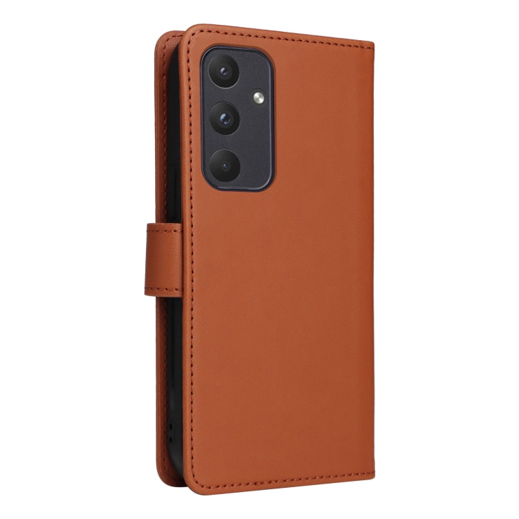 For Samsung Galaxy A55 BETOPNICE BN-005 2 in 1 Detachable Imitate Genuine Leather Phone Case(Brown)
