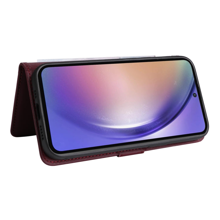 For Samsung Galaxy A55 BETOPNICE BN-005 2 in 1 Detachable Imitate Genuine Leather Phone Case(Wine Red)