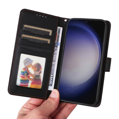 Pour Samsung Galaxy S24 5G BETOPNICE BN-005 Étui de téléphone 2 en 1 détachable en similicuir véritable (noir)