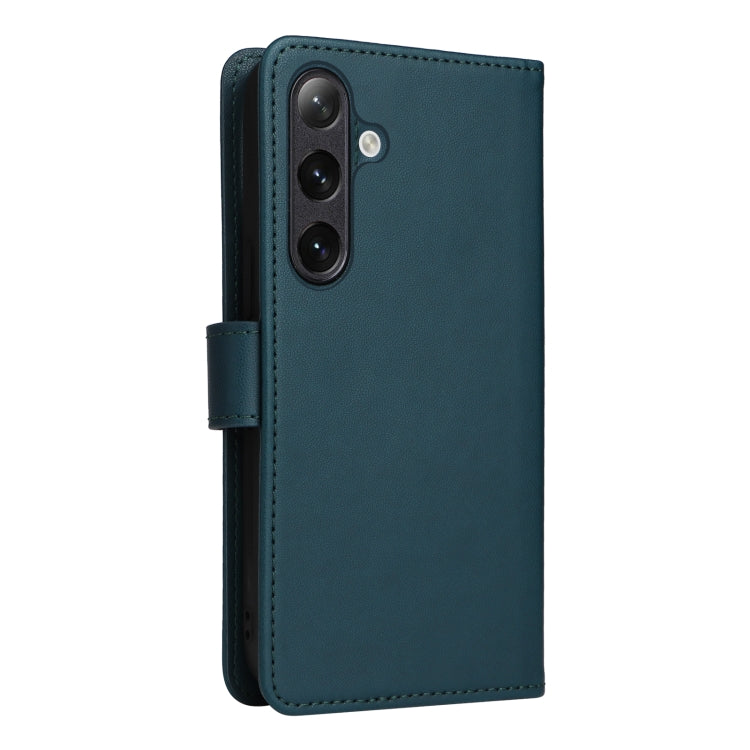 Pour Samsung Galaxy S24 5G BETOPNICE BN-005 Étui de téléphone 2 en 1 détachable en similicuir véritable (Bleu)