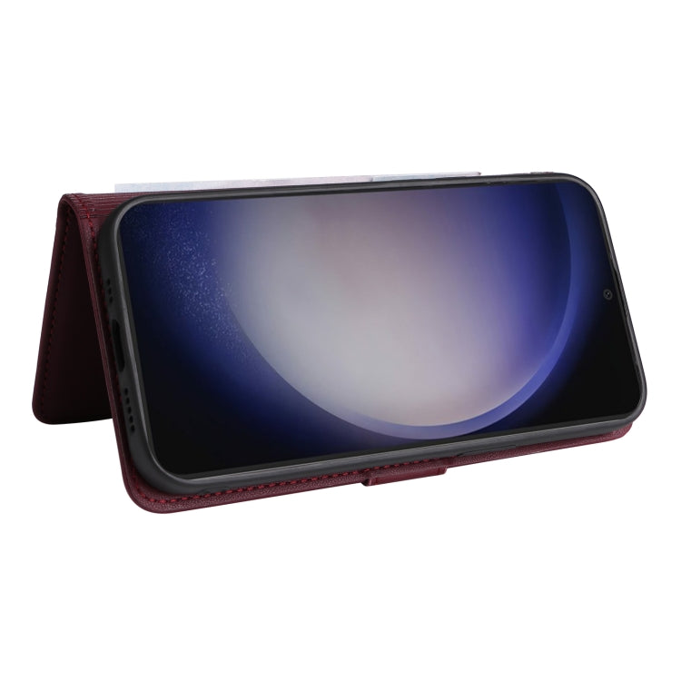 For Samsung Galaxy S24 5G BETOPNICE BN-005 2 in 1 Detachable Imitate Genuine Leather Phone Case(Wine Red)