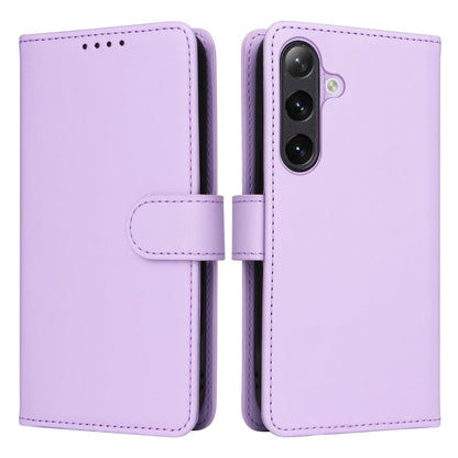 For Samsung Galaxy S24+ 5G BETOPNICE BN-005 2 in 1 Detachable Imitate Genuine Leather Phone Case(Light Purple)