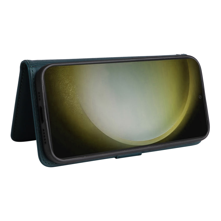 Pour Samsung Galaxy S24+ 5G BETOPNICE BN-005 Étui de téléphone détachable 2 en 1 en similicuir véritable (Bleu)