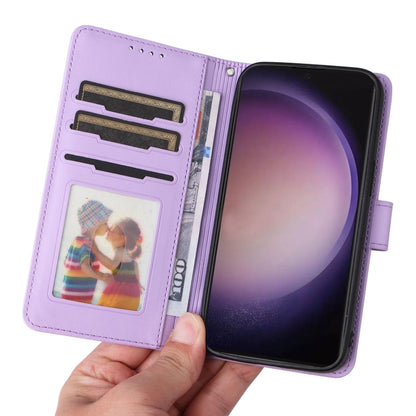 For Samsung Galaxy S24 Ultra 5G BETOPNICE BN-005 2 in 1 Detachable Imitate Genuine Leather Phone Case(Light Purple)