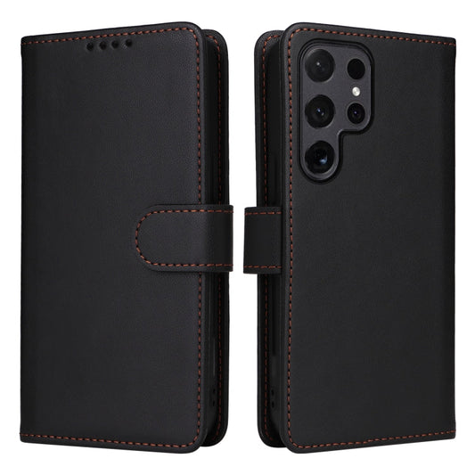 For Samsung Galaxy S24 Ultra 5G BETOPNICE BN-005 2 in 1 Detachable Imitate Genuine Leather Phone Case(Black)