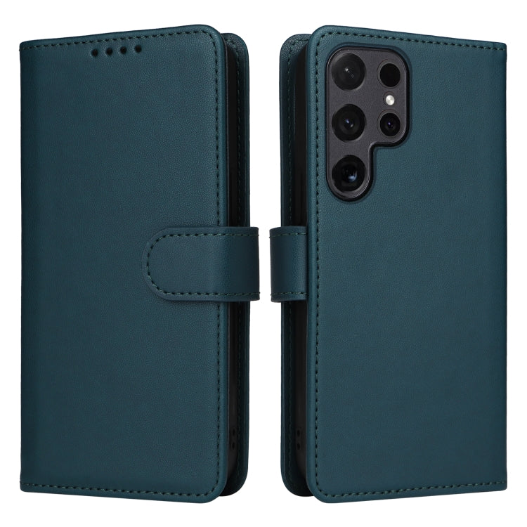 Pour Samsung Galaxy S24 Ultra 5G BETOPNICE BN-005 Étui de téléphone détachable 2 en 1 en similicuir véritable (bleu)