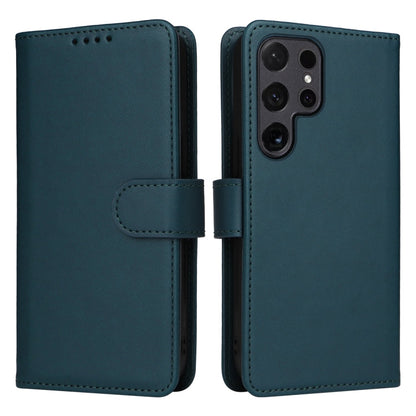 Pour Samsung Galaxy S24 Ultra 5G BETOPNICE BN-005 Étui de téléphone détachable 2 en 1 en similicuir véritable (bleu)