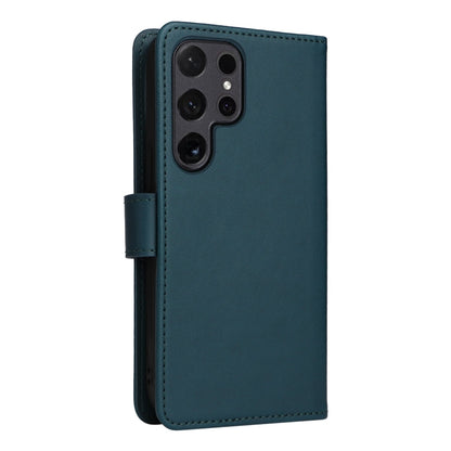 Pour Samsung Galaxy S24 Ultra 5G BETOPNICE BN-005 Étui de téléphone détachable 2 en 1 en similicuir véritable (bleu)