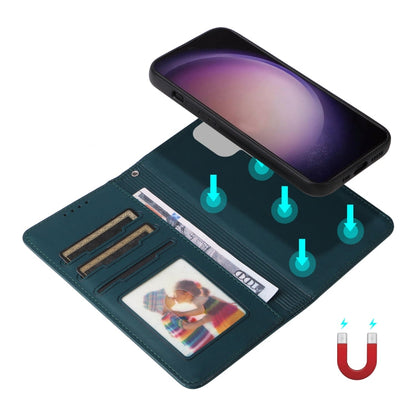 Pour Samsung Galaxy S24 Ultra 5G BETOPNICE BN-005 Étui de téléphone détachable 2 en 1 en similicuir véritable (bleu)