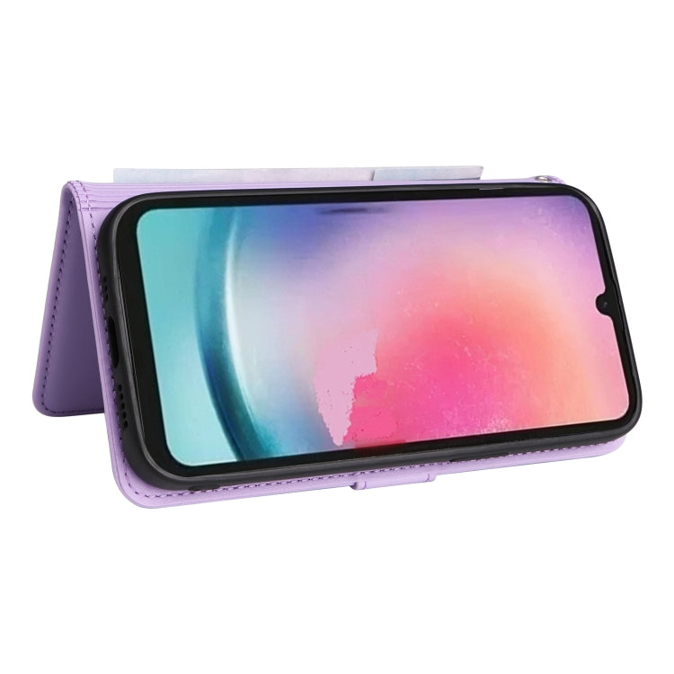 For Samsung Galaxy A24 4G BETOPNICE BN-005 2 in 1 Detachable Imitate Genuine Leather Phone Case(Light Purple)