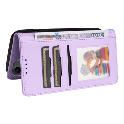 For Samsung Galaxy A24 4G BETOPNICE BN-005 2 in 1 Detachable Imitate Genuine Leather Phone Case(Light Purple)