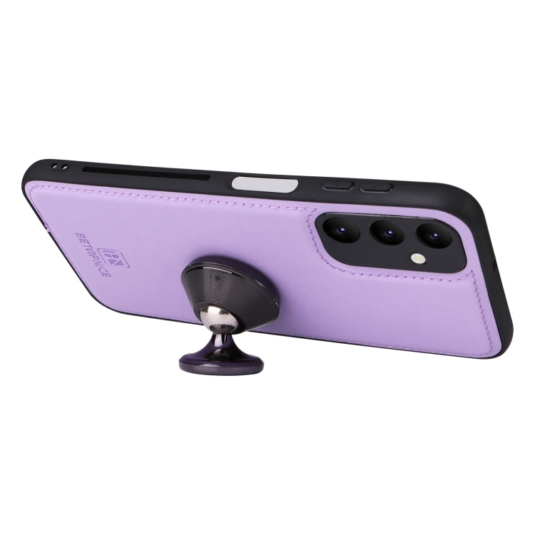 For Samsung Galaxy A24 4G BETOPNICE BN-005 2 in 1 Detachable Imitate Genuine Leather Phone Case(Light Purple)