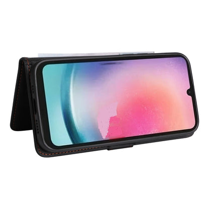 For Samsung Galaxy A24 4G BETOPNICE BN-005 2 in 1 Detachable Imitate Genuine Leather Phone Case(Black)