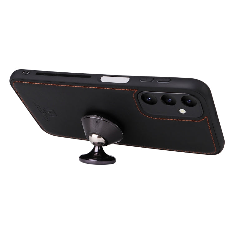 For Samsung Galaxy A24 4G BETOPNICE BN-005 2 in 1 Detachable Imitate Genuine Leather Phone Case(Black)