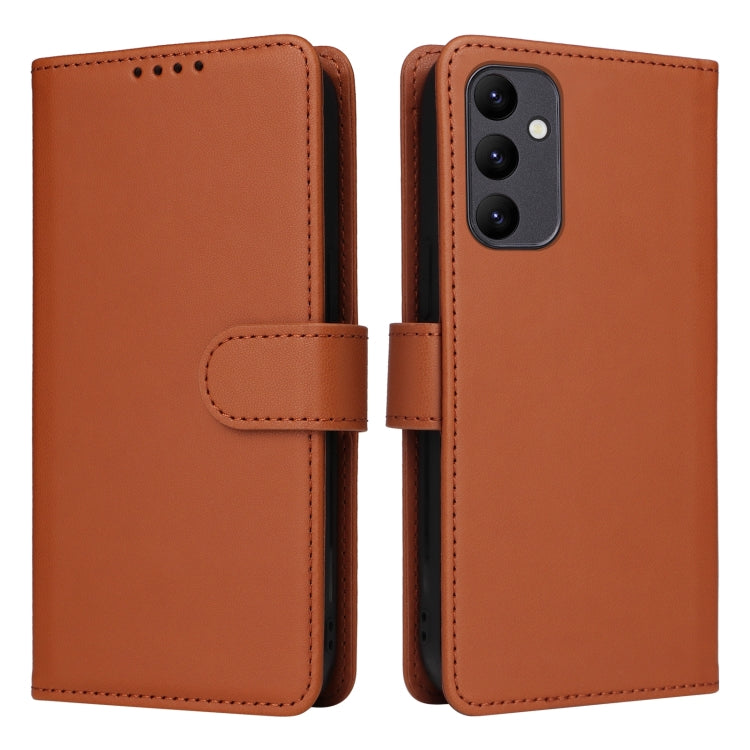 Pour Samsung Galaxy A24 4G BETOPNICE BN-005 Étui de téléphone détachable 2 en 1 en simili cuir véritable (marron)