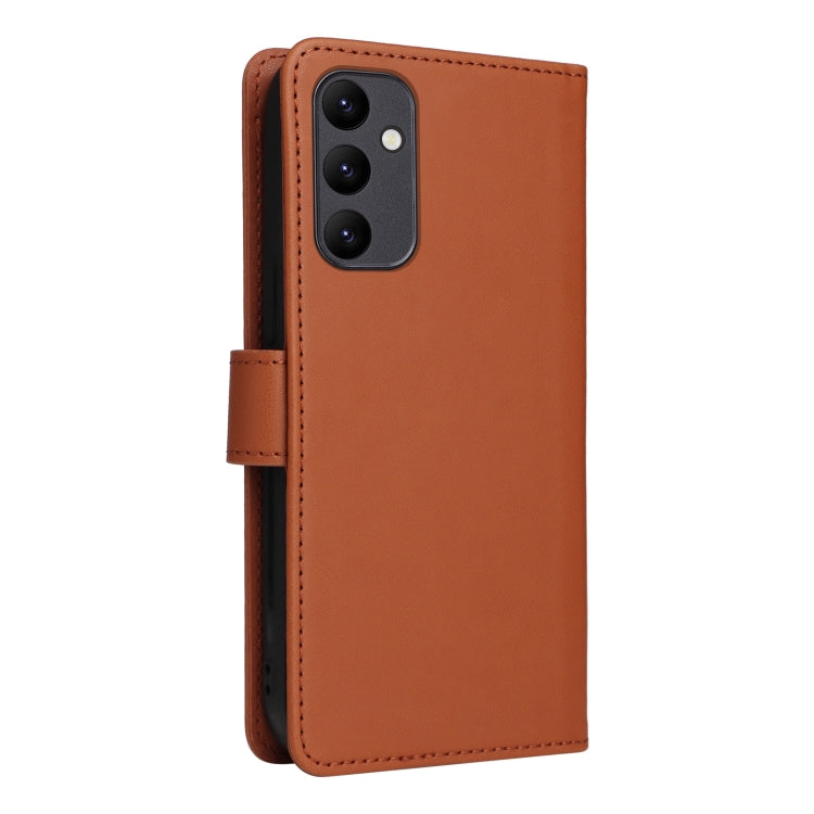 Pour Samsung Galaxy A24 4G BETOPNICE BN-005 Étui de téléphone détachable 2 en 1 en simili cuir véritable (marron)