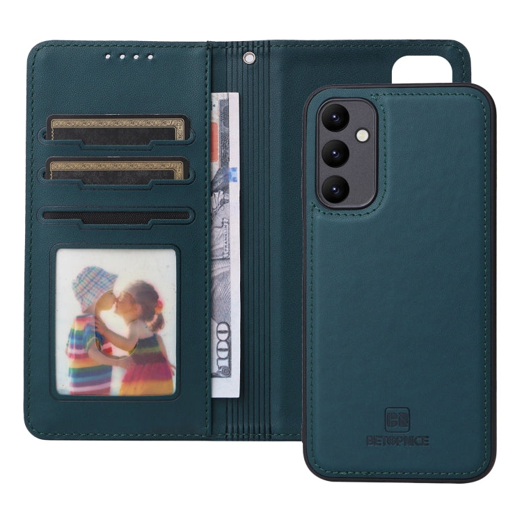 For Samsung Galaxy A24 4G BETOPNICE BN-005 2 in 1 Detachable Imitate Genuine Leather Phone Case(Blue)