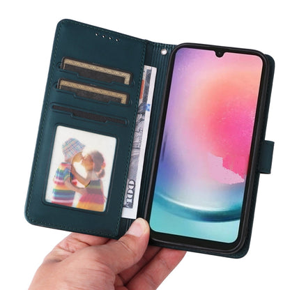 For Samsung Galaxy A24 4G BETOPNICE BN-005 2 in 1 Detachable Imitate Genuine Leather Phone Case(Blue)
