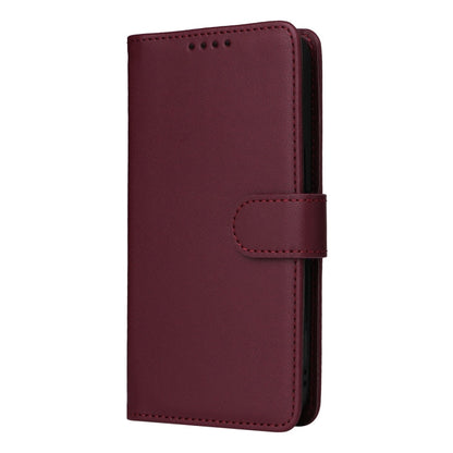 For Samsung Galaxy A24 4G BETOPNICE BN-005 2 in 1 Detachable Imitate Genuine Leather Phone Case(Wine Red)