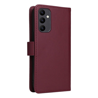 For Samsung Galaxy A24 4G BETOPNICE BN-005 2 in 1 Detachable Imitate Genuine Leather Phone Case(Wine Red)