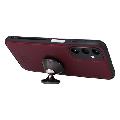 For Samsung Galaxy A24 4G BETOPNICE BN-005 2 in 1 Detachable Imitate Genuine Leather Phone Case(Wine Red)