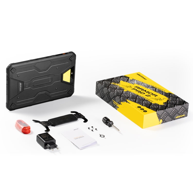 [HK Warehouse] Ulefone Armor Pad 2 Rugged Tablet PC, 16GB+256GB 11 inch Android 13 MediaTek Helio G99 Octa Core 4G Network EU Plug(Black)