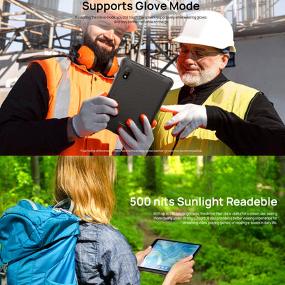 [HK Warehouse] Ulefone Armor Pad Lite Rugged Tablet PC, 3GB+32GB, 8.0 inch Android 13 MediaTek MT8766 Quad Core(Black)