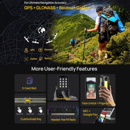 [HK Warehouse] Ulefone Armor 24, 12GB+256GB, Rugged Phone, Side Fingerprint, 22000mAh, 6.78 inch Android 14 MediaTek Helio G96 Octa Core, Network: 4G, NFC(Black)