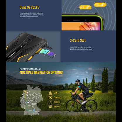 [HK Warehouse] Ulefone Armor X12, 3GB+32GB, Rugged Phone, Face Unlock, 5.45 inch Android 13 Go MediaTek Helio A22 Quad Core, Network: 4G, NFC(Less Green)