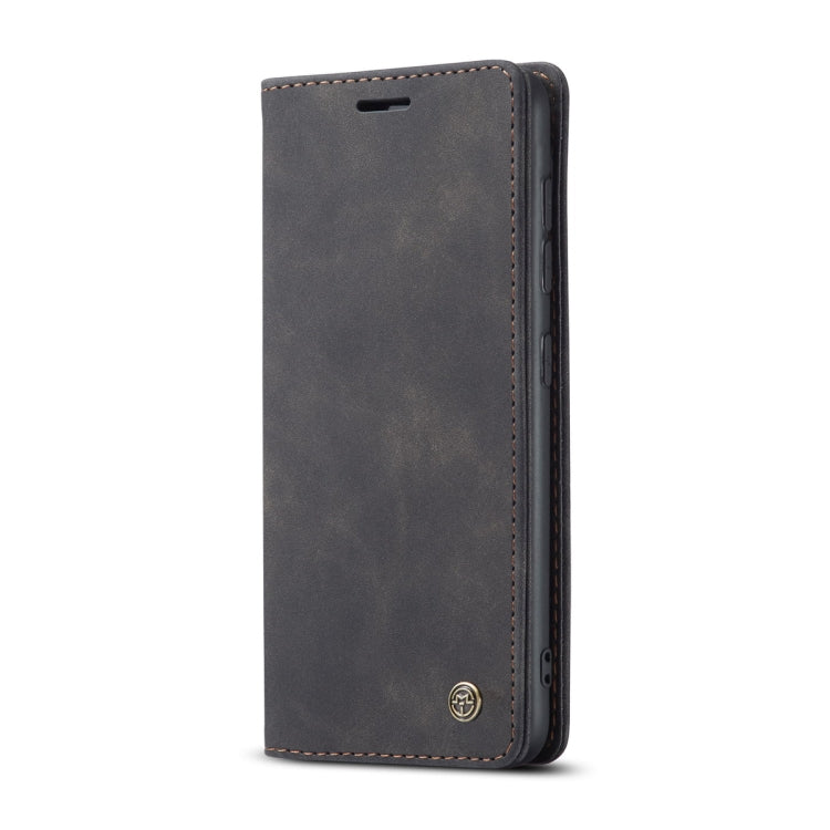 For Samsung Galaxy A21S CaseMe-013 Multifunctional Retro Frosted Horizontal Flip Leather Case with Card Slot & Holder & Wallet(Black)