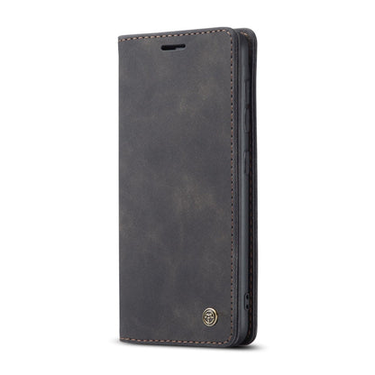 For Samsung Galaxy A21S CaseMe-013 Multifunctional Retro Frosted Horizontal Flip Leather Case with Card Slot & Holder & Wallet(Black)