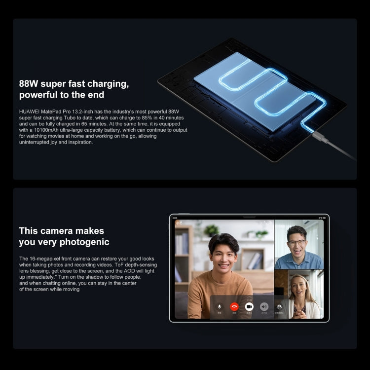 HUAWEI MatePad Pro 13.2 inch WiFi, 12GB+512GB, HarmonyOS 4 Hisilicon Kirin 9000S 12-core, Not Support Google Play(Black)