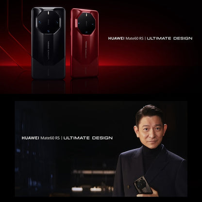 HUAWEI Mate 60 RS ULTIMATE DESIGN, 16 Go+1 To, Identification par empreinte digitale sous l'écran, 6,82 pouces HarmonyOS 4.0 Kirin 9000S Octa Core jusqu'à 2,62 GHz, NFC, OTG, Ne prend pas en charge Google Play (noir)