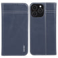 Pour iPhone 16 Pro Max GEBEI Étui à rabat horizontal en cuir pleine fleur (Bleu)