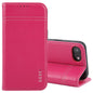 For iPhone 17e / 16e GEBEI Top-grain Horizontal Flip Leather Phone Case(Rose Red)