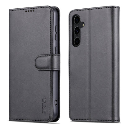 For Samsung Galaxy S24 5G AZNS Skin Feel Calf Texture Flip Leather Phone Case(Black)