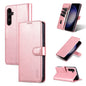 Pour Samsung Galaxy S24+ 5G AZNS Étui portefeuille en cuir texturé façon veau (Rose Gold)