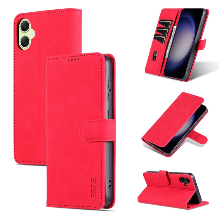 For Samsung Galaxy A05 AZNS Skin Feel Calf Texture Flip Leather Phone Case(Red)