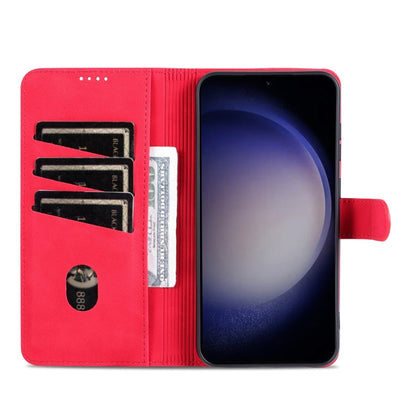 For Samsung Galaxy A05 AZNS Skin Feel Calf Texture Flip Leather Phone Case(Red)