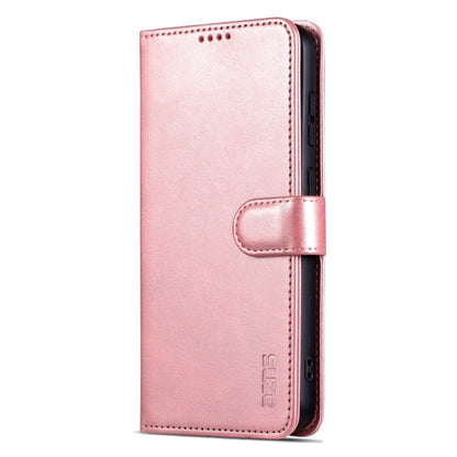 For Samsung Galaxy A05 AZNS Skin Feel Calf Texture Flip Leather Phone Case(Rose Gold)