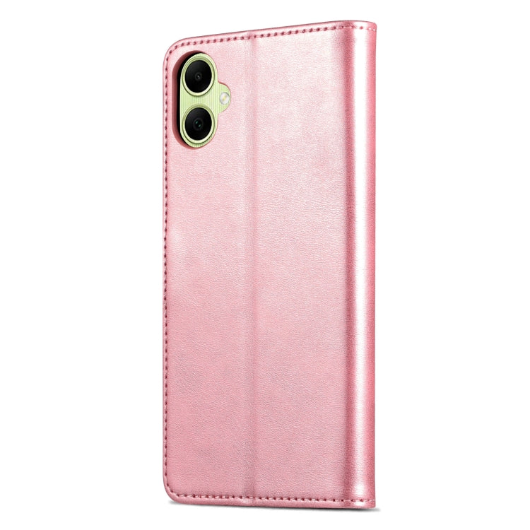 For Samsung Galaxy A05 AZNS Skin Feel Calf Texture Flip Leather Phone Case(Rose Gold)