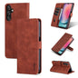 For Samsung Galaxy A05s AZNS Skin Feel Calf Texture Flip Leather Phone Case(Brown)