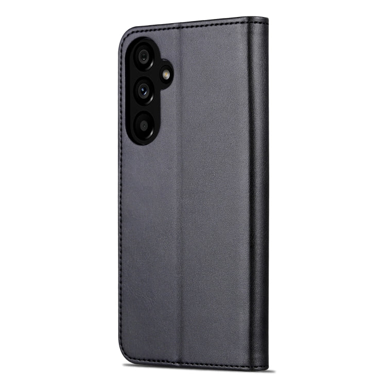 Pour Samsung Galaxy A35 5G Étui de téléphone en cuir rabattable AZNS avec texture en peau de veau (noir)