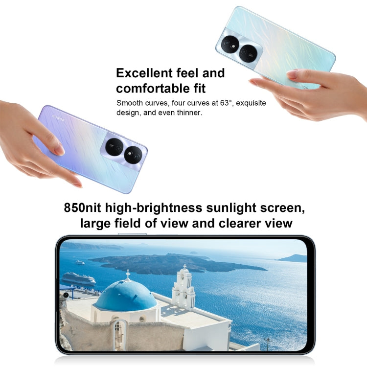 Honor Play 50 Plus, 12GB+256GB, 6.8 inch MagicOS 7.2 Dimensity 6020 Octa Core up to 2.2GHz, Network: 5G, OTG, Not Support Google Play(Purple)