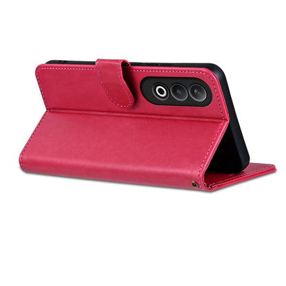For OnePlus Nord CE4 AZNS Sheepskin Texture Flip Leather Phone Case(Red)