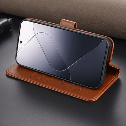 For Xiaomi 14 AZNS Sheepskin Texture Flip Leather Phone Case(Red)