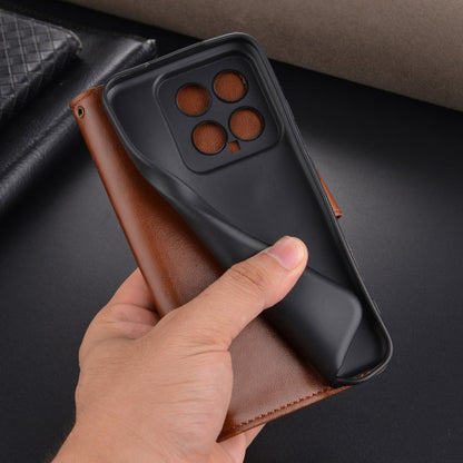 For Xiaomi 14 AZNS Sheepskin Texture Flip Leather Phone Case(Red)