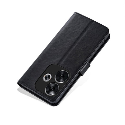 For Xiaomi Redmi Turbo 3 AZNS Sheepskin Texture Flip Leather Phone Case(Black)